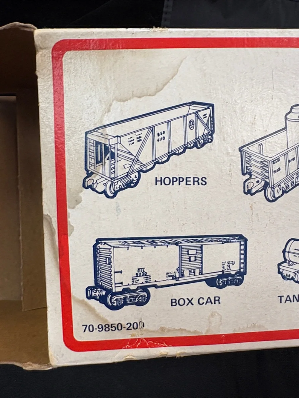 Southern Gray Wall Decor Train Box Display.  0259
